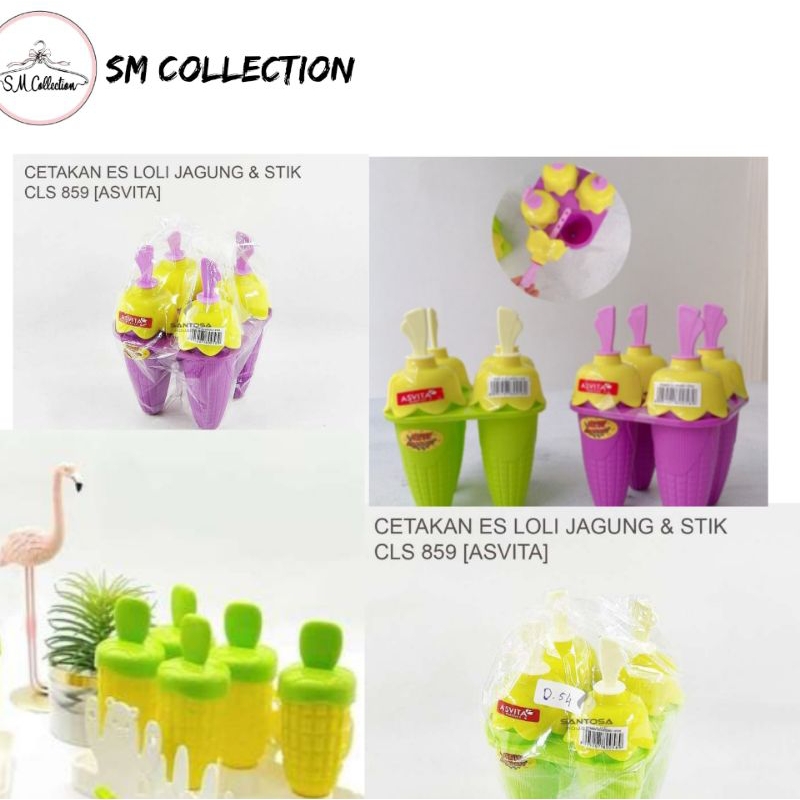 Cetakan Es Loly Jagung + Stik Asvita/Cetakan Es Lilin,Es Krim