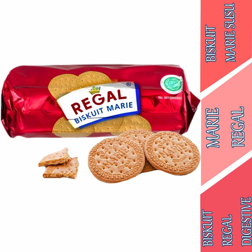 

Biskuit Regal Digestive - Marie Regal - Biskuit Marie Susu - 120gr