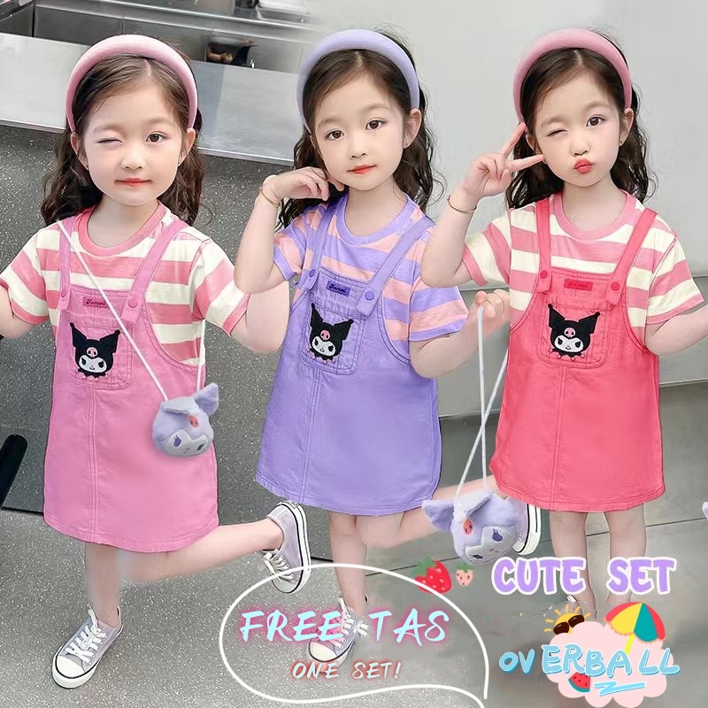 Dress Ghaun Premium Import Dresh Kids Deres Ghaum Cewek Bocah Lucu Dresd Usia 4 Bln Sampai 4 Tahun D