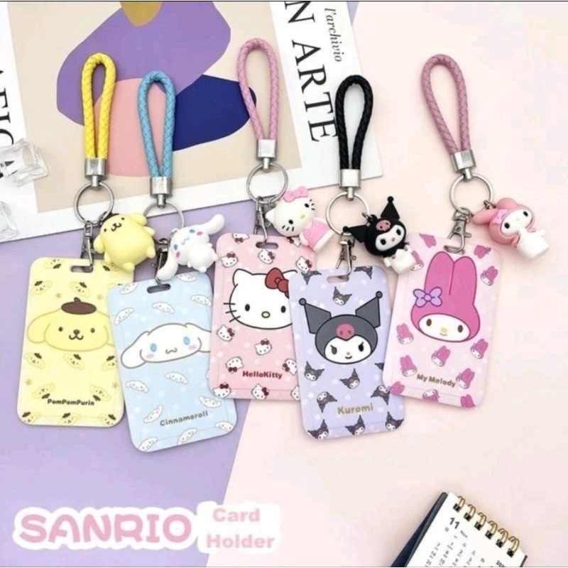 

TEMPAT KARTU ID CARD HOLDER MOTIF SANRIO PHOTOCARD PHOTO CARD SANRIO KUROMI CINNAMOROLL