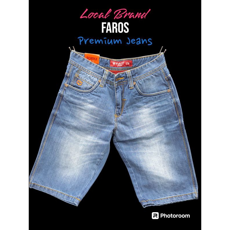 Celana Jeans Premium_FAROS_Pendek_Pria_Cowok_BrandLocal_VIRAL_HighQuality_BestProduct