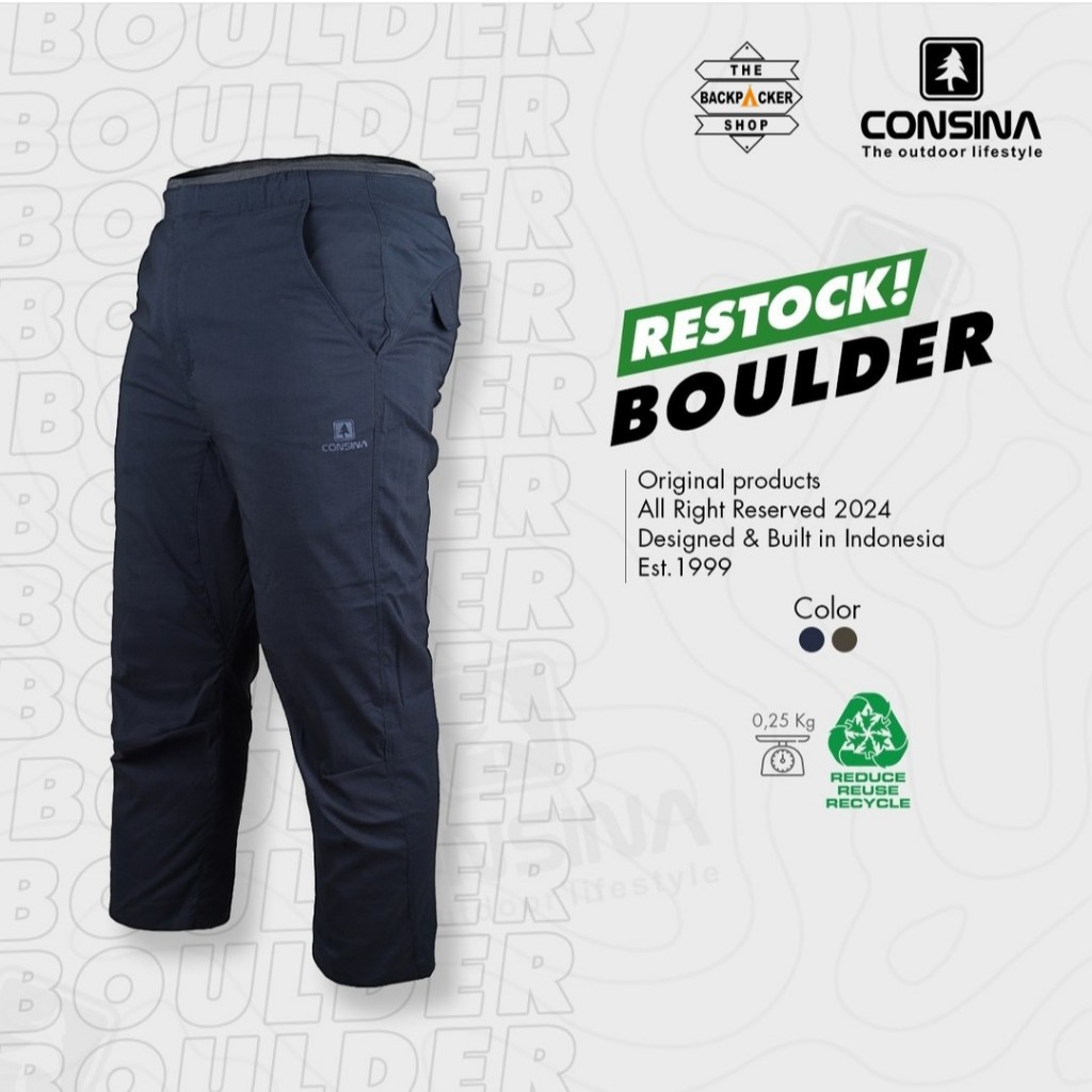 Consina Celana Boulder Celana Panjat Celana Climbing celana gunung hiking 7/8