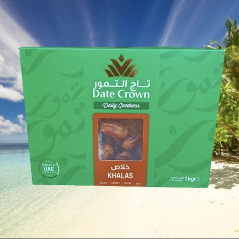 

KURMA DATE CROWN KHALAS 1KG - BUAH KURMA DATE CROWN KHALAS 1KG