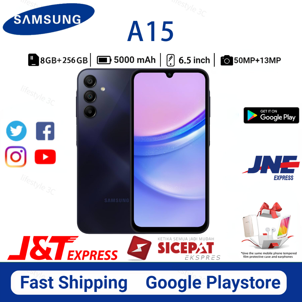 Samsung Galaxy A15 4G RAM 8GB/256GB Baru HP BISA COD