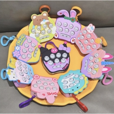 Mainan SNI Pop It Elektrik Mini Fidget Toys Game LED+Musik Gantungan Kunci