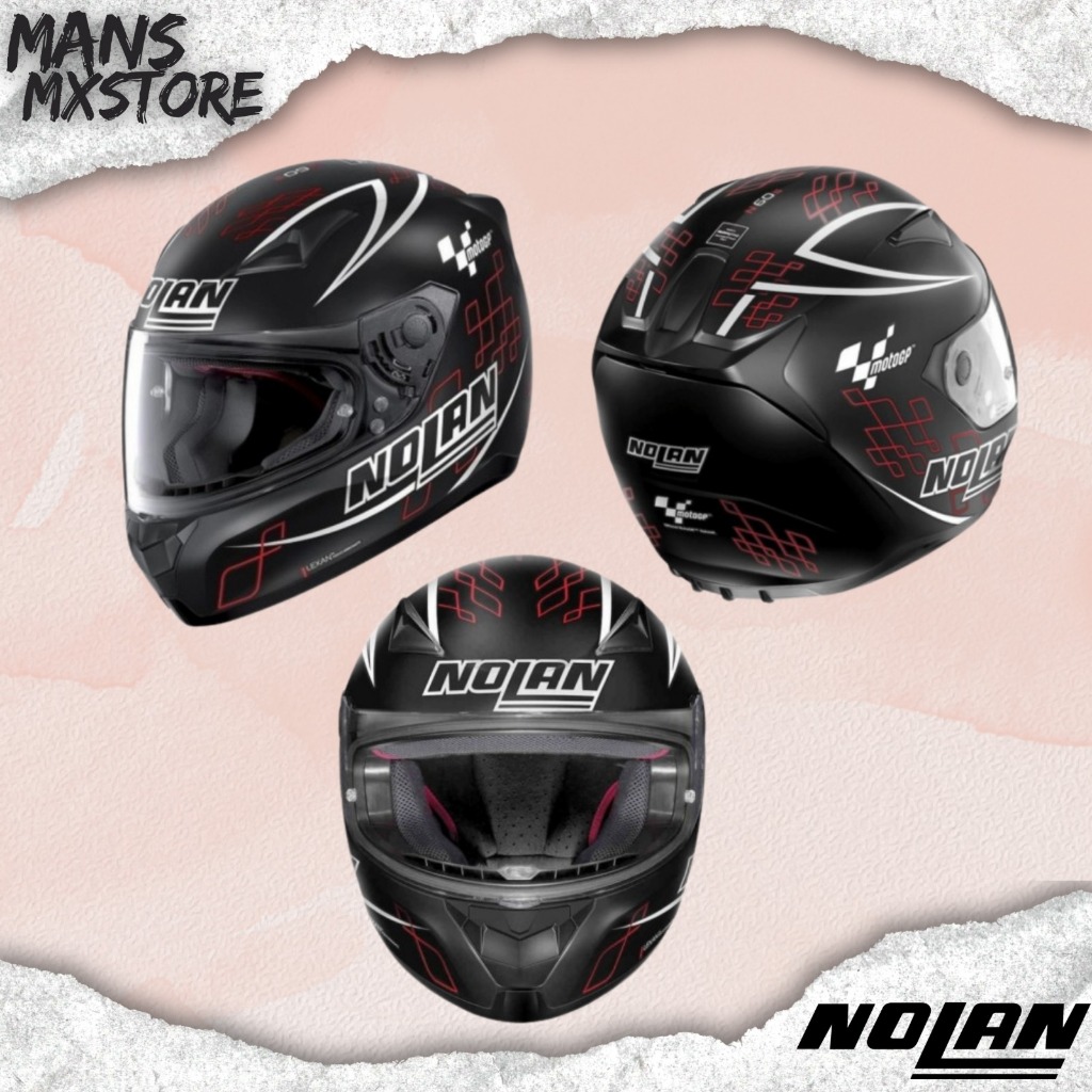 HELM NOLAN N606 MOTO GP BLACK HELMET NOLAN N60-6 FULL FACE