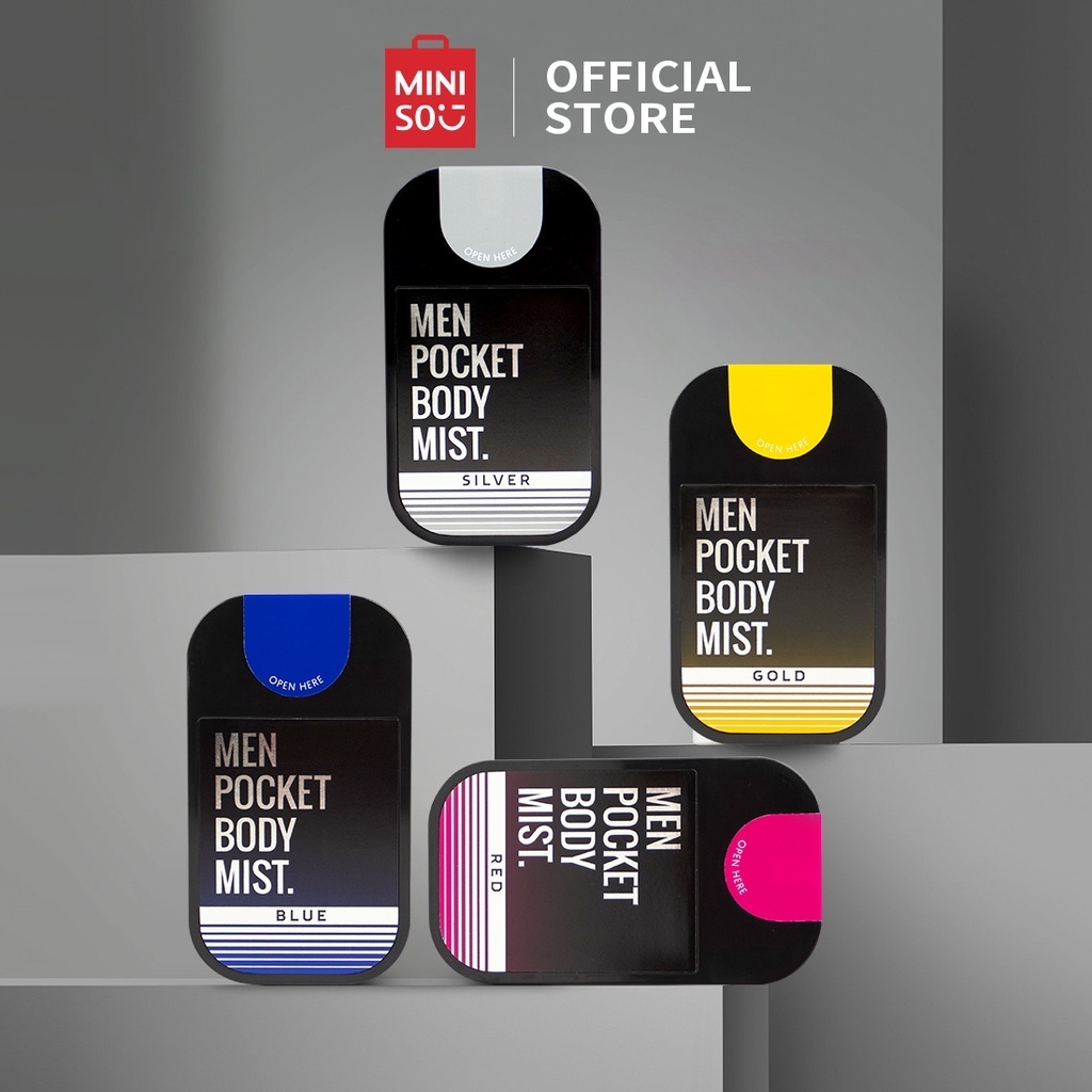 MINISO POCKET MEN BODY MIST | PARFUM PRIA BODY MIST 30GR