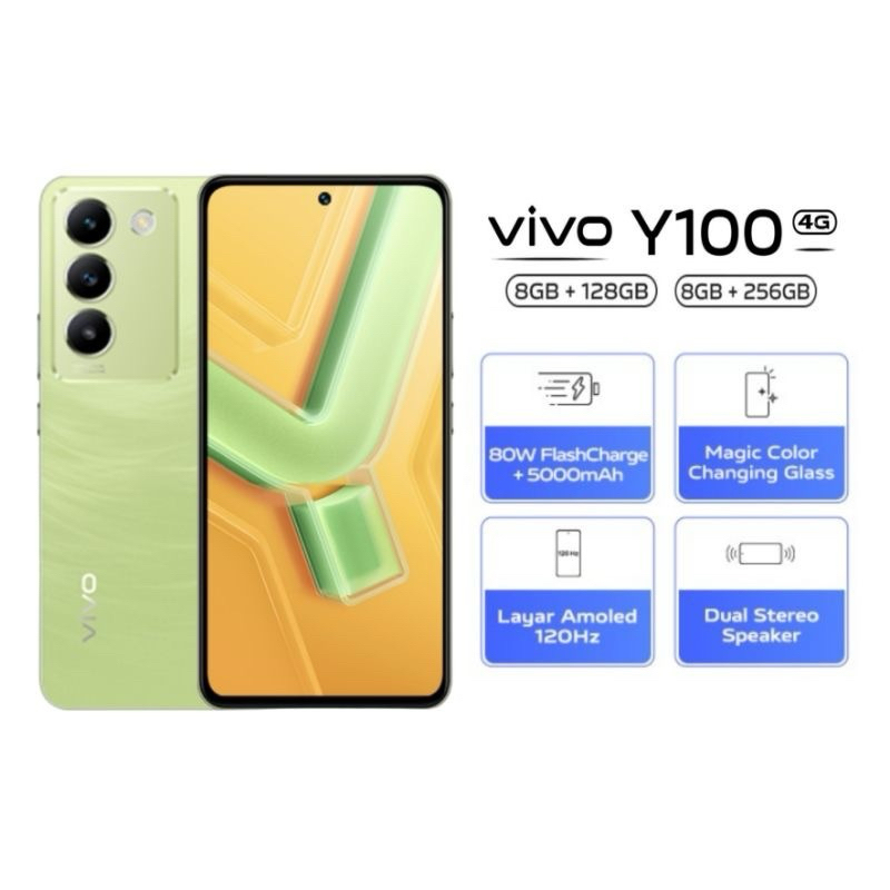 VIVO Y100 4G RAM 8/128 GB GARANSI RESMI