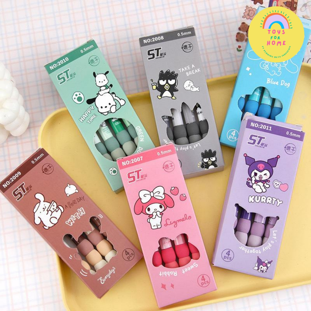 

Cute Pen Sanrio set 4pcs / Pulpen Karakter Set 4pcs TOYSFORHOME