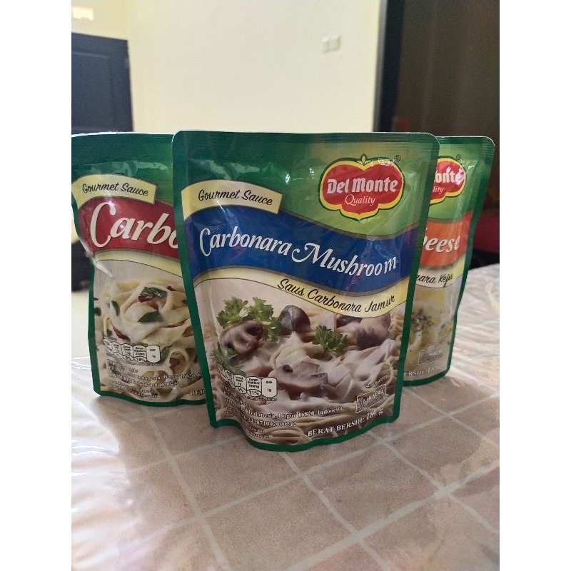 

ANECAFESHOP - Delmonte Saus Carbonara Sause Pasta Del Monte (pouch 180gr)