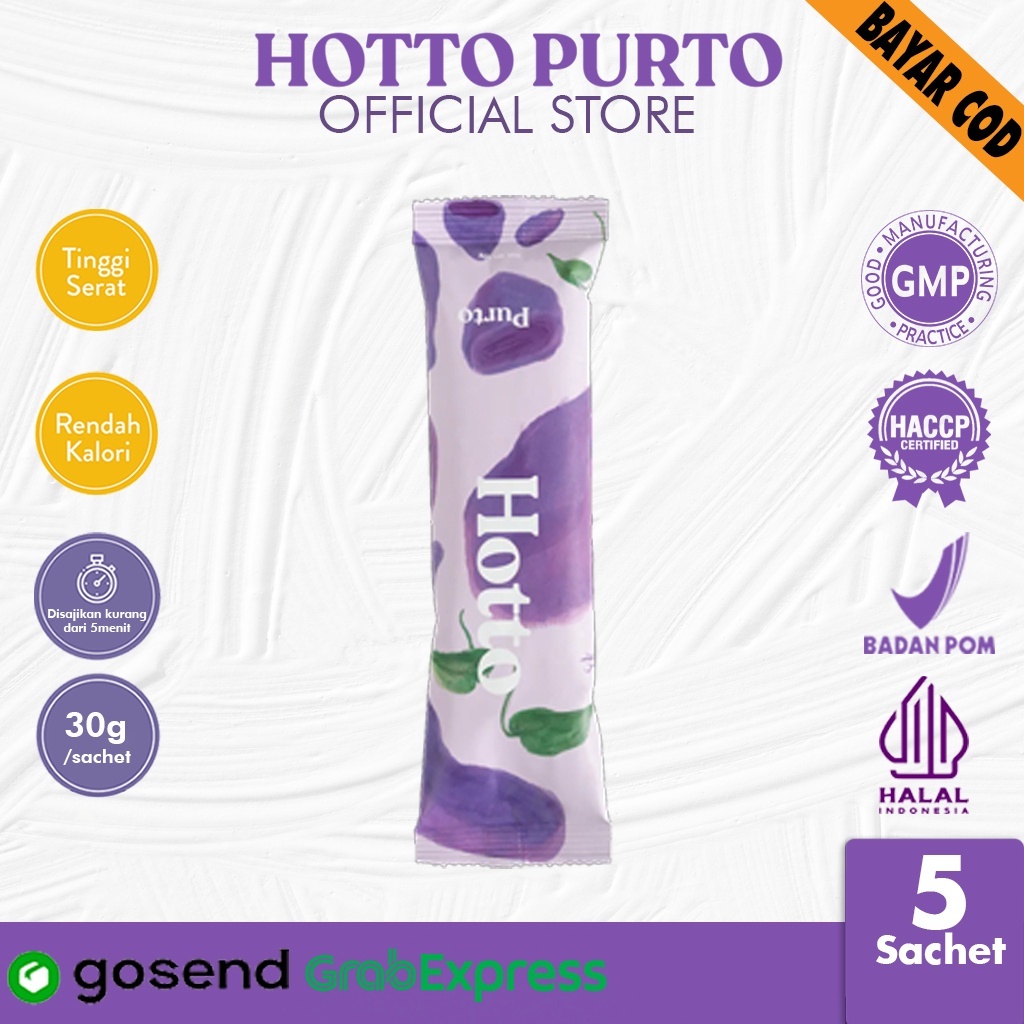 

HOTTO PURTO Multigrain 5 Sachet wih Sweet Potato - Minuman Kesehatan Hotto Official Store