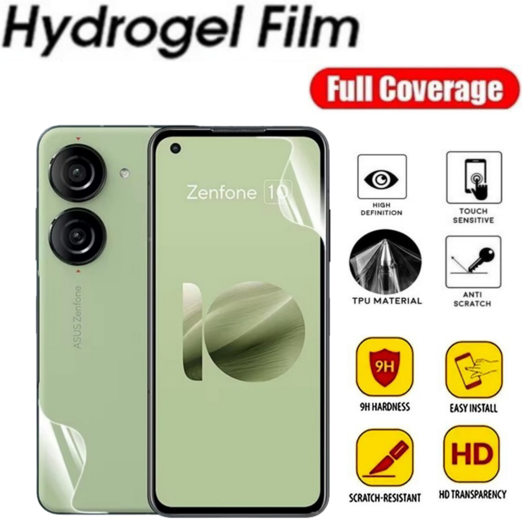 Anti Gores Hydrogel Film Screen Protector Jelly Asus Zenfone 8 Zenfone 9 Zenfone 10