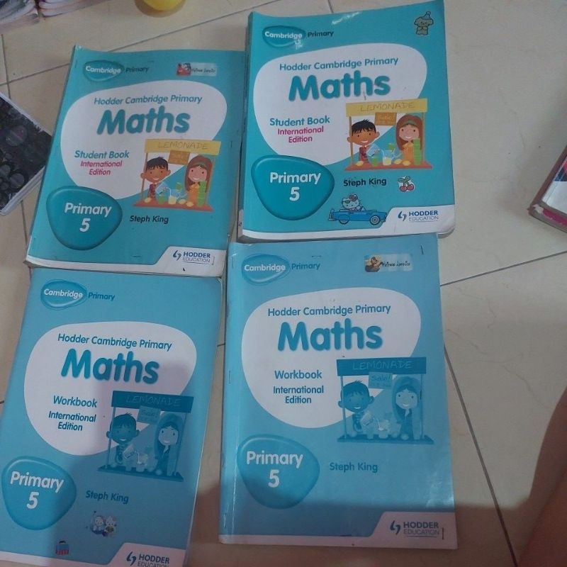 

Math Cambridge Studentbook & Workbook Kelas 5 SD (CORETAN HANYA SEDIKIT) |BACA DESKRIPSI|