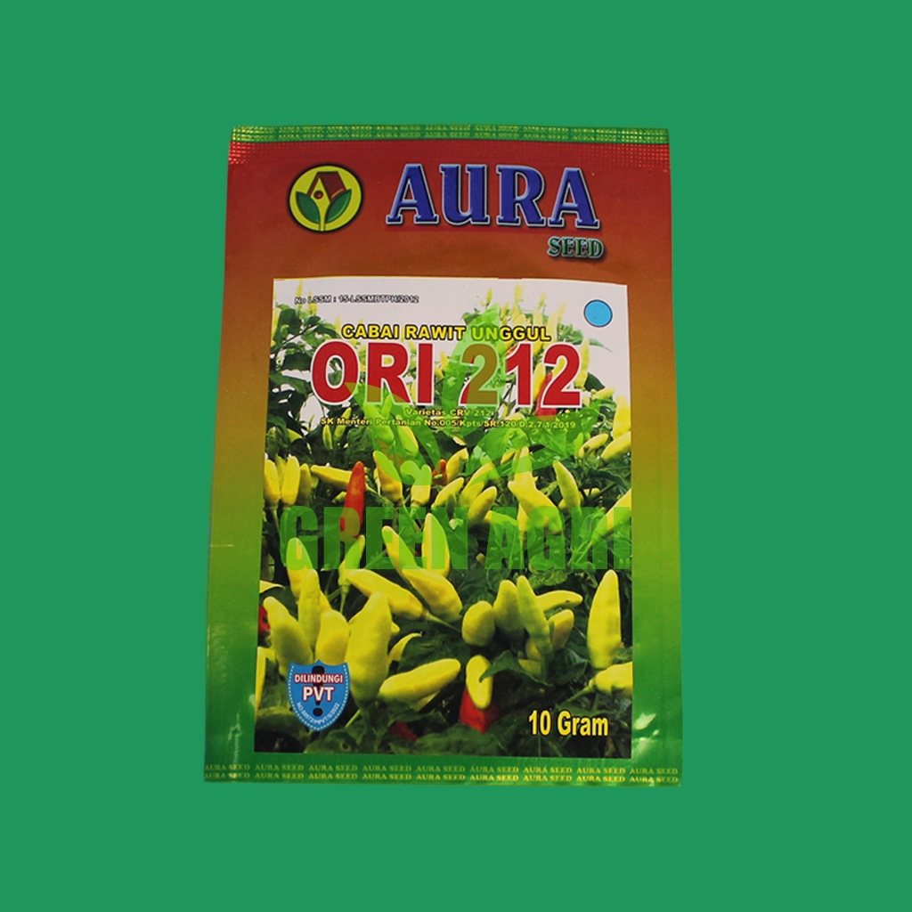 Benih Biji Cabe Rawit Aura Ori 212  Kemasan Pabrik 10 Gram