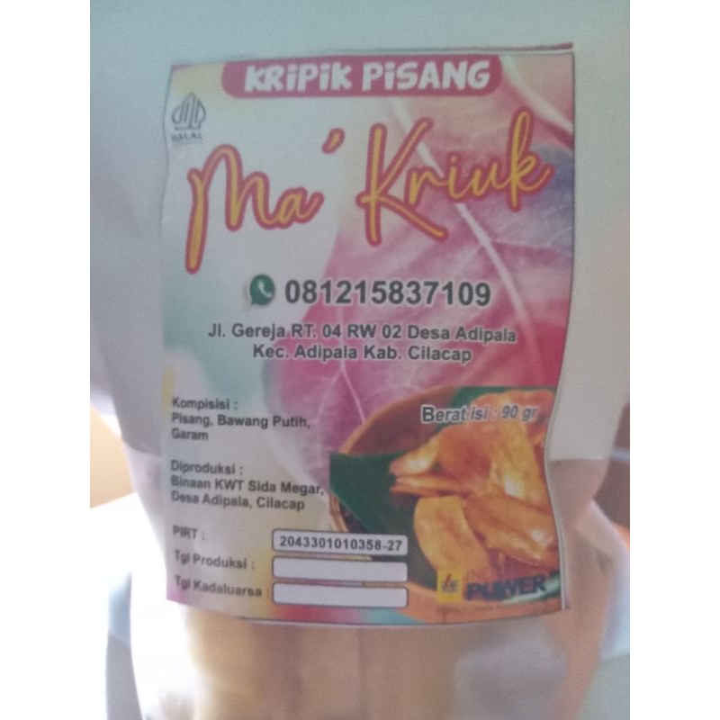 

Ma'Kriuk Keripik Pisang