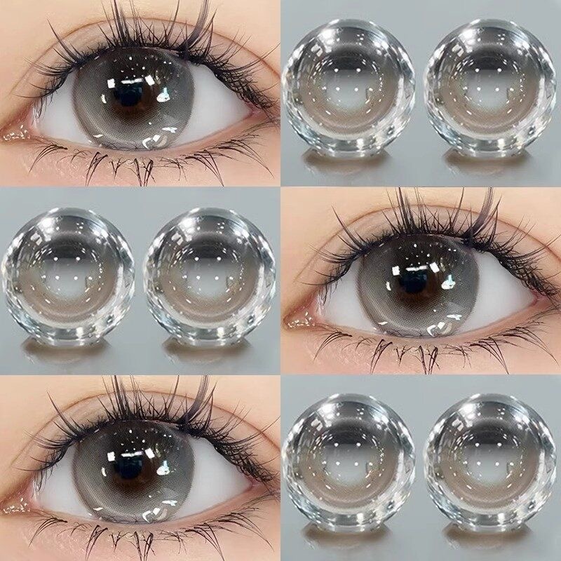 soflen minus 1 Pasang Lensa Kontak Warna Diameter 14MM Lensa Kontak Tahunan soflen mata soflens soft