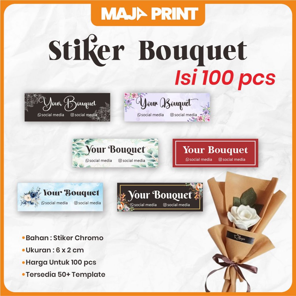

STIKER BOUQUET CUSTOM (ISI 100 PCS)