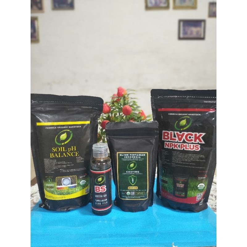 PUPUK RACIKAN DASAR & SUSULAN utk Tanaman Berumbi : Booster Soil BS, Soil pH Balance,Black NPK Plus,