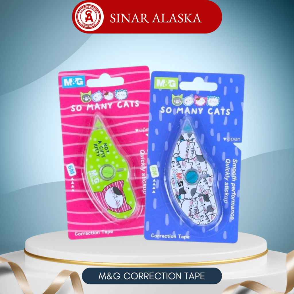 

M&G Correction Tape / Pita Koreksi Motif Kucing "SO MANY CATS" 6M*5mm