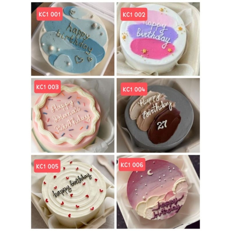 

( Bisa dadakan ) Korean Cake / Bento Cake / Mini Cake / Box Cake / Bagasse Cake / Kue Ulang Tahun / Birthday Cake / Anniversary Cake / Graduation Cake