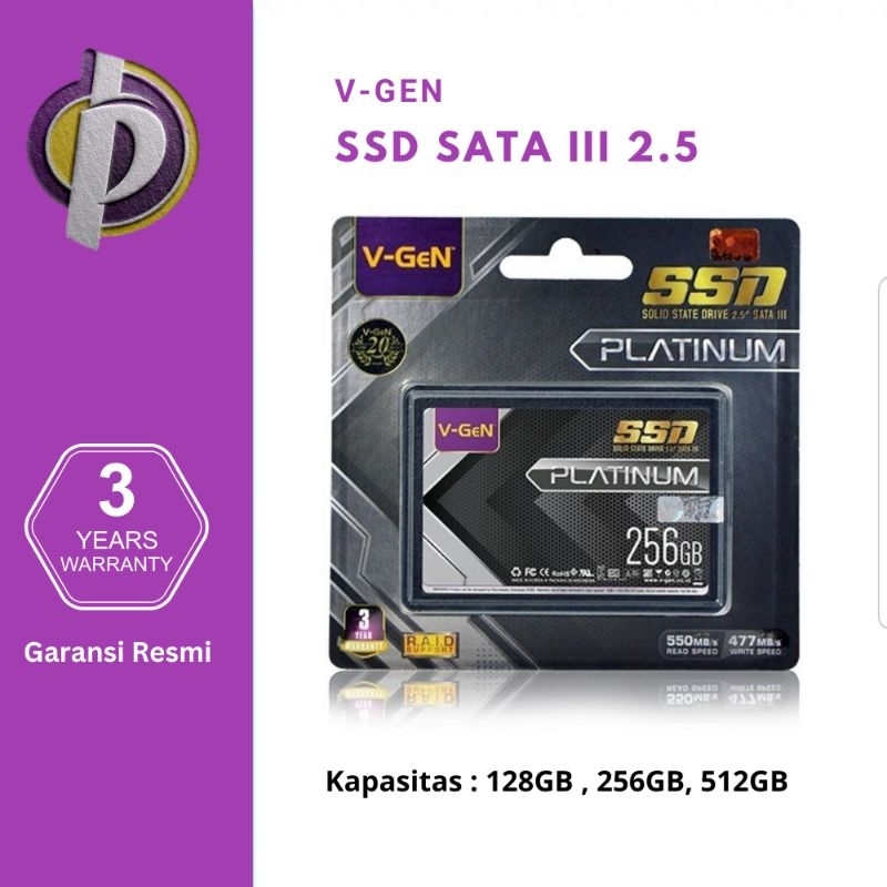 V-GeN SSD SATA3 Platinum 128GB 256GB 512GB Vgen