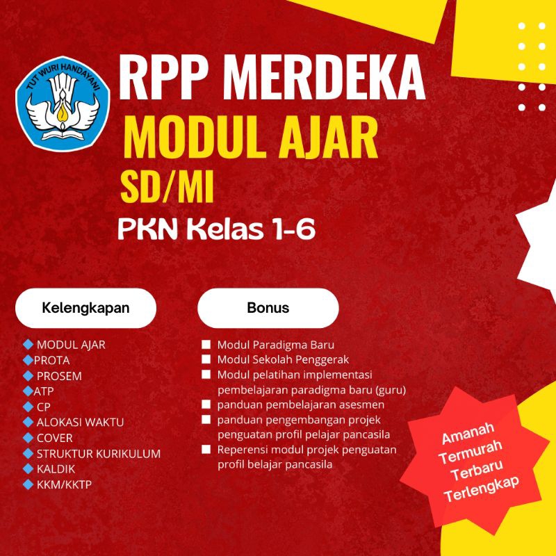 

Modul Ajar PKN Kelas 1-6 Kurikulum Merdeka