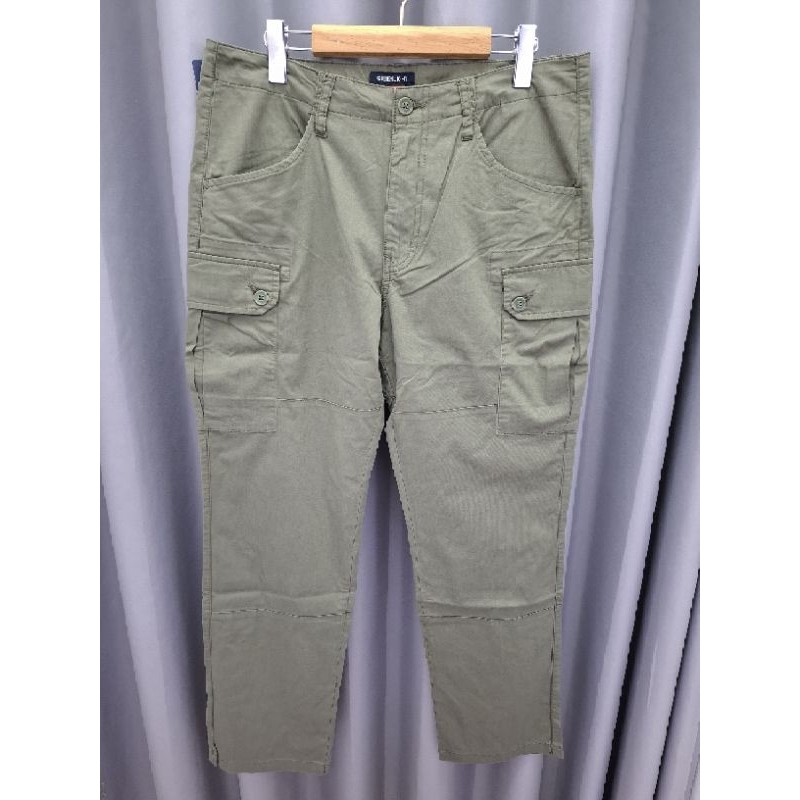 Celana Cargo Greenlight Regular Fit Non Zipper Original