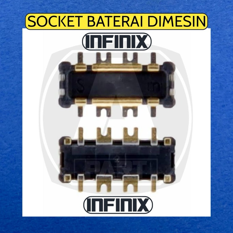 KONEKTOR SOCKET BATERAI INFINIX DIMESIN ORIGINAL