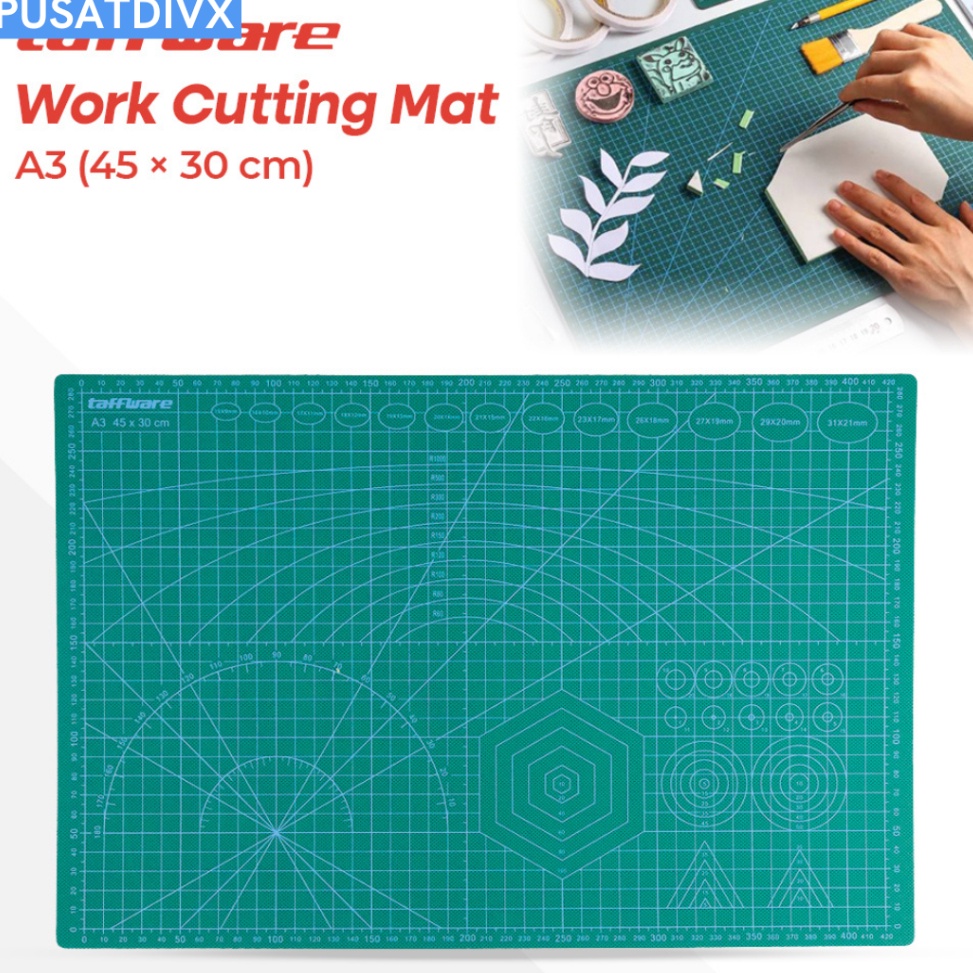 

KODE N28V TAFFWARE ALAS POTONG WORK CUTTING MAT PAD A3 45 X 3CM