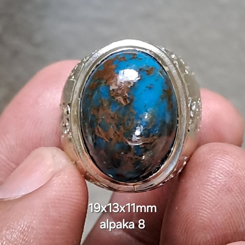 CINCIN 8 PIRUS MESIR URAT MERAH SIMPEL ELEGAN ROYAL BLUE
