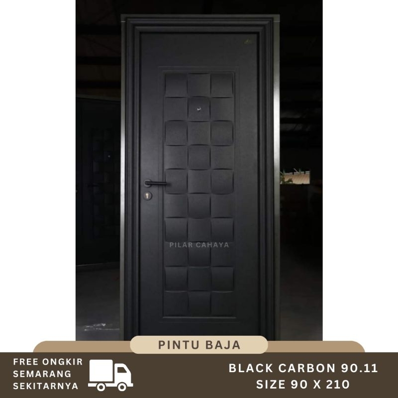 PINTU BAJA TYPE BLACK CARBON 90 UKURAN 90 x 210/230 SINGLE DOOR SEMARANG