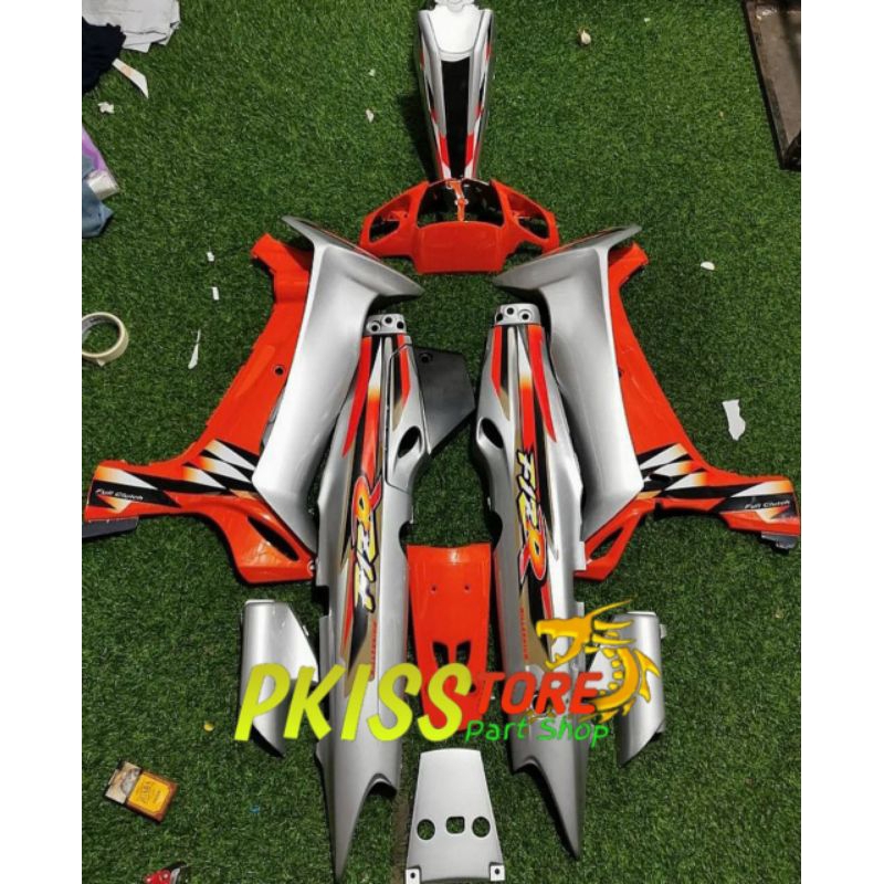 Body Bodi Set Halus Yamaha Fizr Fiz R Millenium Silver Orange