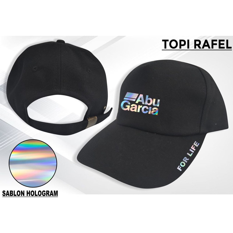 Topi mancing pria | Topi Rafel mancing | Topi pria mancing sablon hologram