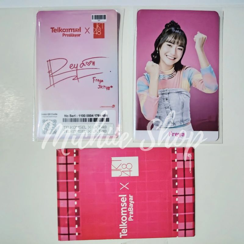 Photocard Freya JKT48 x Telkomsel Official + Digital Content | Non Kuota (Cek Deskripsi)