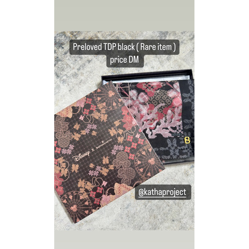 Preloved Buttonscarves The Dream Park Black Malaya Brown