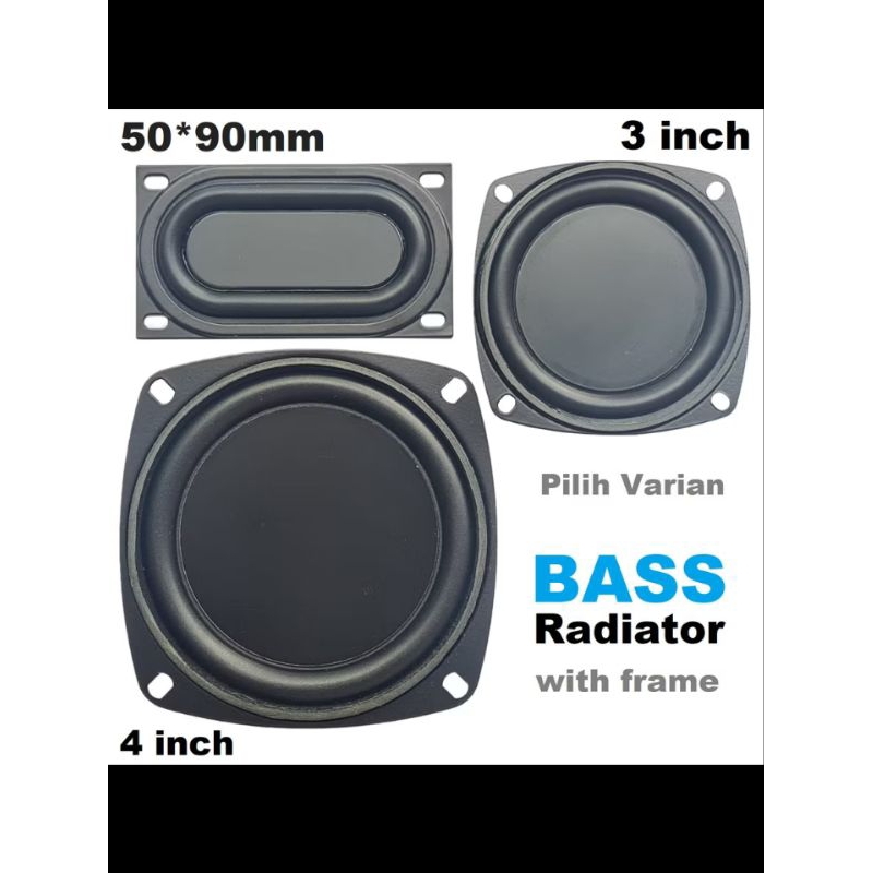 Bas passive radiator 3-4inch