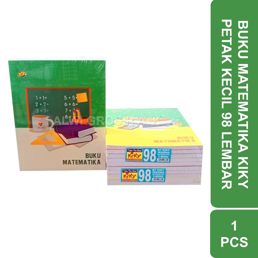 

BUKU TULIS PETAK KECIL KIKY 98 LEMBAR / BUKU MATEMATIKA | 1 PCS