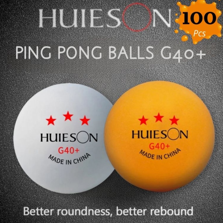 Ready Banyak  Huieson 1pcs Bola pingpong G4ABS New material 3 Stars Original  bola tenis meja HUIESO