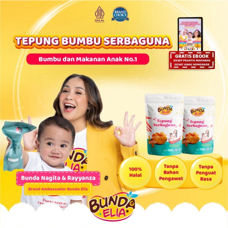 

Bumbu Bunda Elia Tepung Crispy Tanpa Penguat Rasa Tanpa Pengawet / Tepung Bumbu Serbaguna Tanp Penguat Rasa