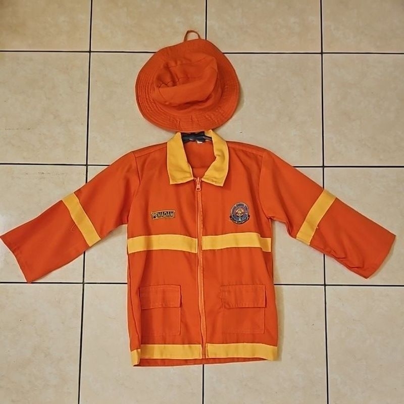 baju pemadam kebakaran anak