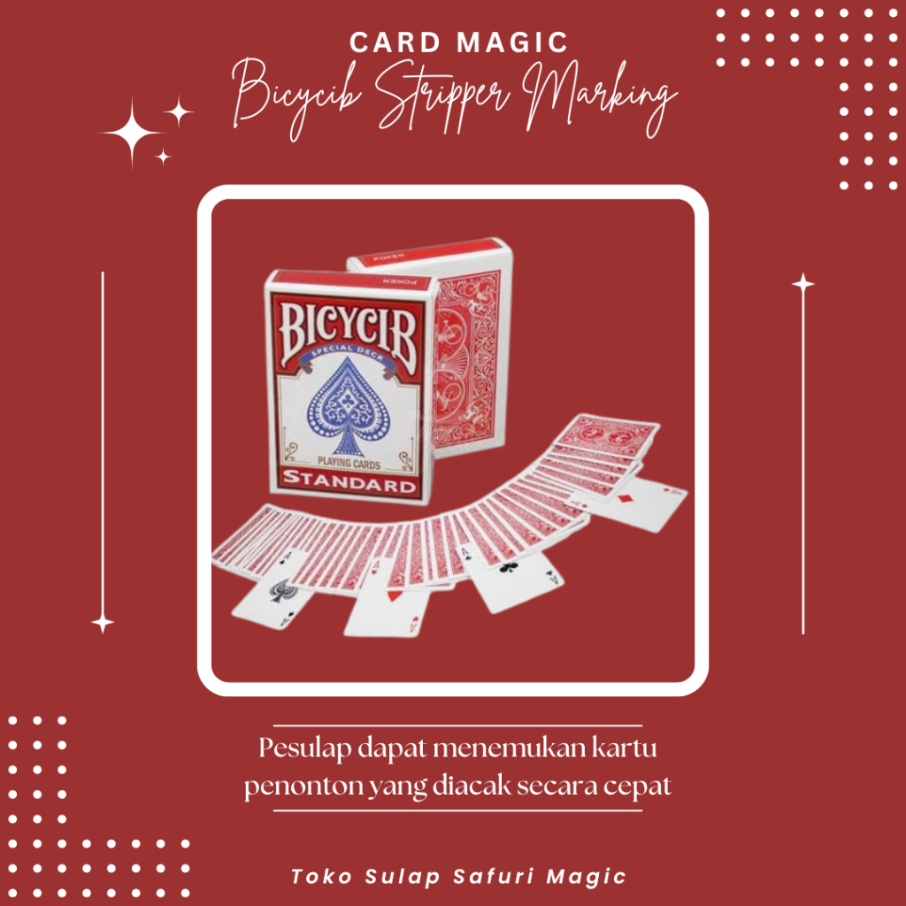 Alat Sulap Bicycib Stripper Marking - Sulap Kartu - Kartu Sulap - Trik Kartu - Toko Sulap