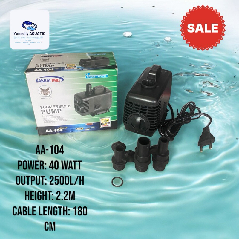 Mesin pompa aquarium / kolam SAKKAI PRO AA-104