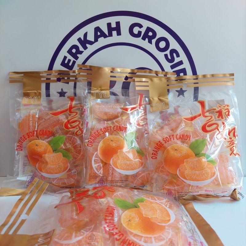 

TYL - ORANGE SOFT CANDY / PERMEN JERUK LUNAK 200g [HALAL]