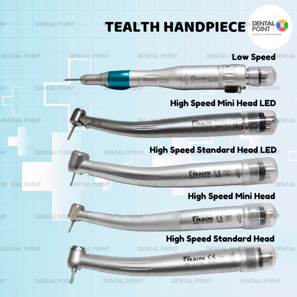 Tealth Handpiece High Speed LED 4 Hole/Low Speed/Handpiece Mini Head