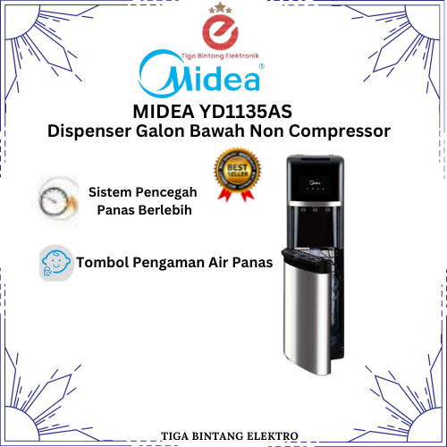 DISPENSER GALON BAWAH MIDEA YD1135AS (Non Compressor)