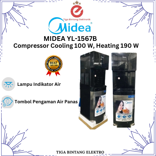 DISPENSER GALON BAWAH MIDEA YL-1567B (Compressor)