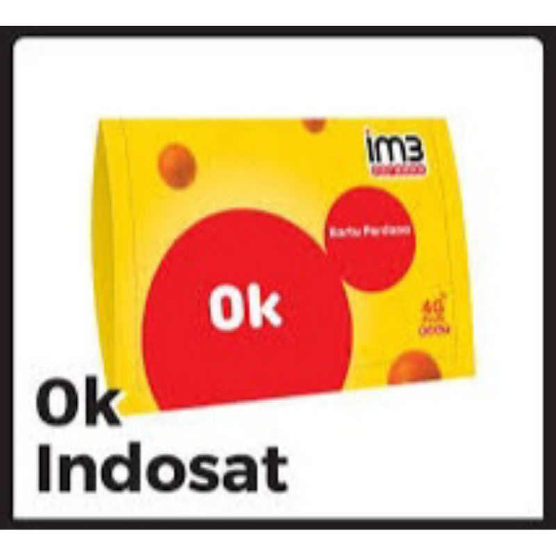 Kartu Perdana Indosat 0k