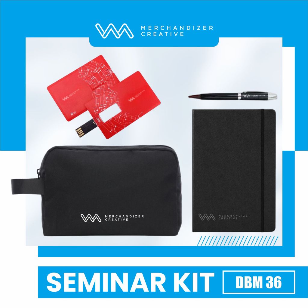 

Pouch, Agenda Karet Grafir, Pulpen Sablon, dan FD Kartu - Custom Paket Seminar Kit 2024