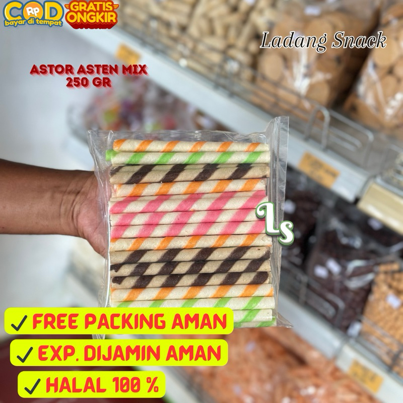 

[250 GR] ASTOR PANJANG MIX RASA / ASTOR PANJANG RASA COKLAT / STOBERI / PANDAN / RASA CAMPUR / SNACK PEKANBARU / LADANG SNACK / LADANG SNACK PEKANBARU / LADANG SNACK PKU / GROSIR SNACK PEKANBARU