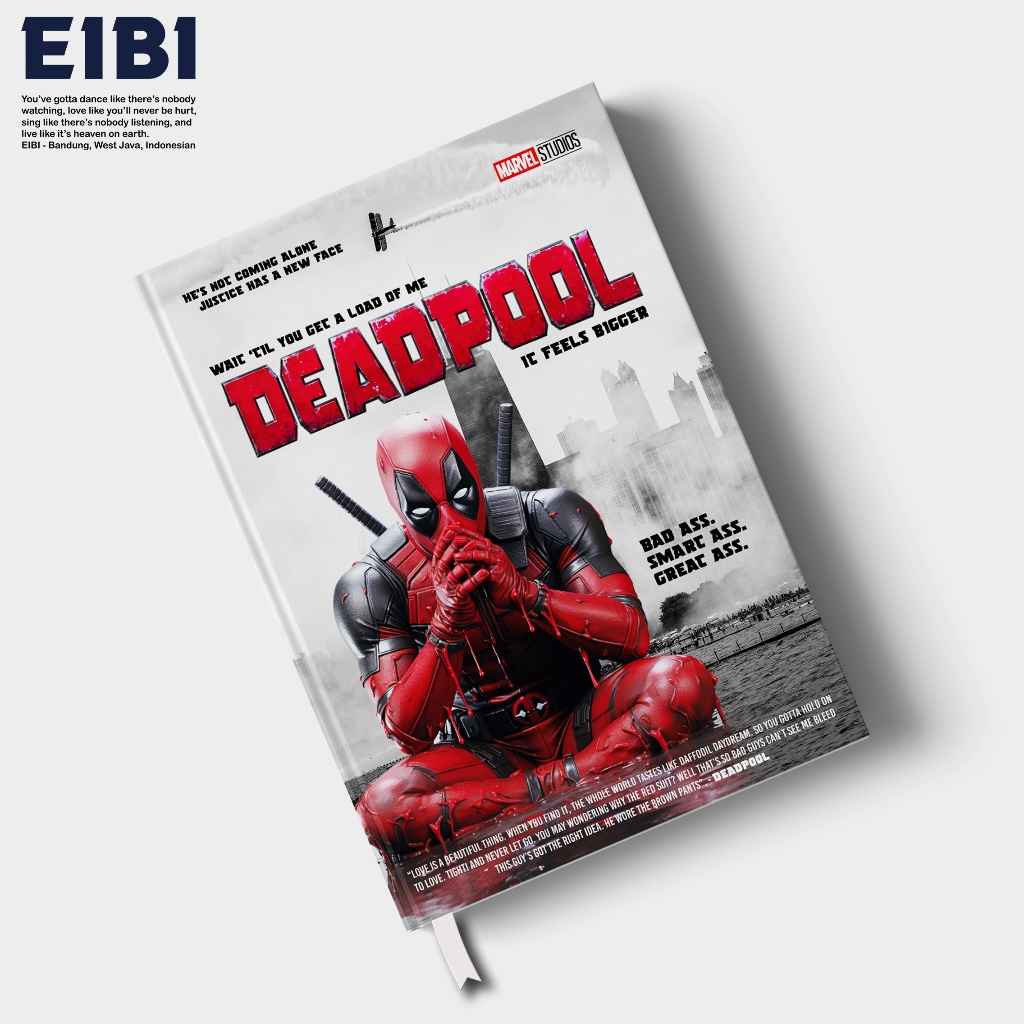 

Eibibook Buku Tulis Catatan Notebook Hardcover Deadpool Marvel Series